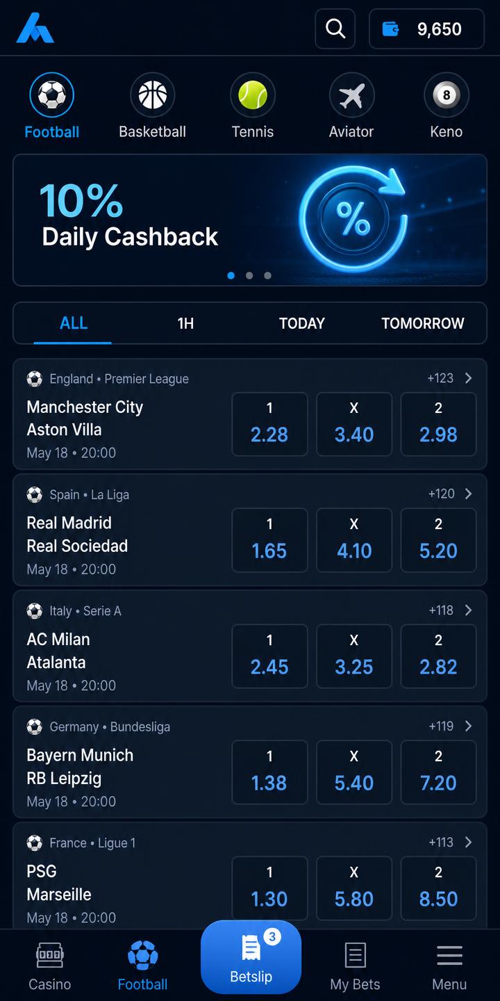 Mobile sportsbook app built on Endgame